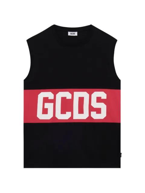 logo sleeveless T-shirt by GCDS