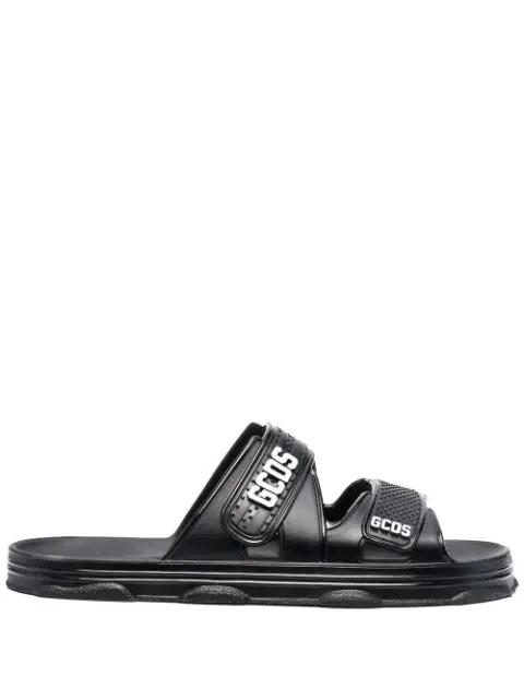 logo-strap sandals by GCDS