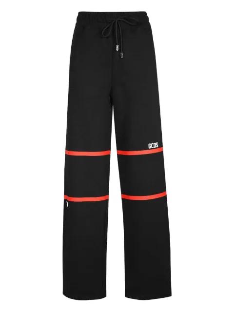 logo-stripe drawstring trousers by GCDS