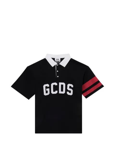 logo striped polo shirt by GCDS