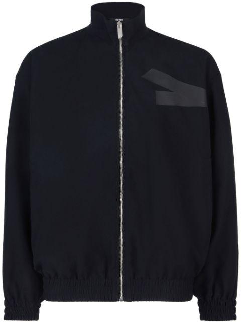 logo-tape bomber jacket by GCDS