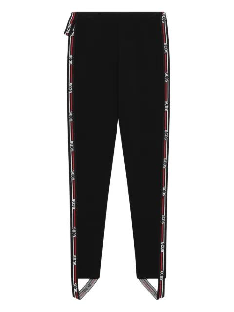 logo-tape leggings by GCDS