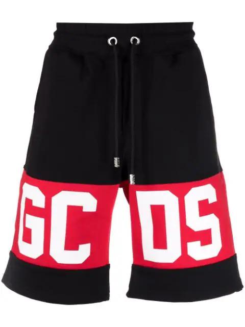 logo track shorts by GCDS