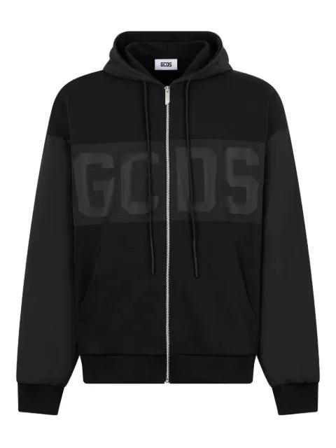 logo zip-fastening hoodie by GCDS