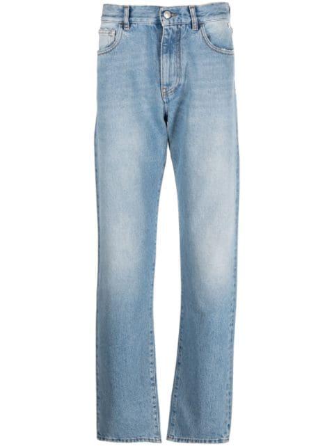 low-rise straight-leg jeans by GCDS