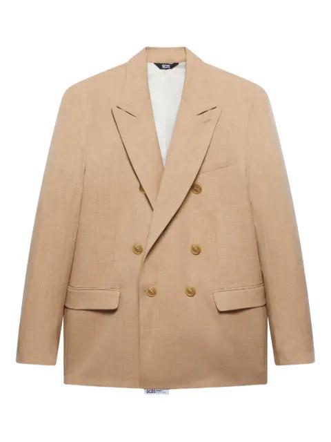 mélange-effect blazer by GCDS