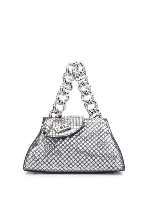 micro Comma mirror bag by GCDS