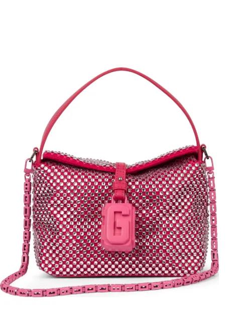 mini Mega Comma crystal-embellished G-Lock clutch bag by GCDS