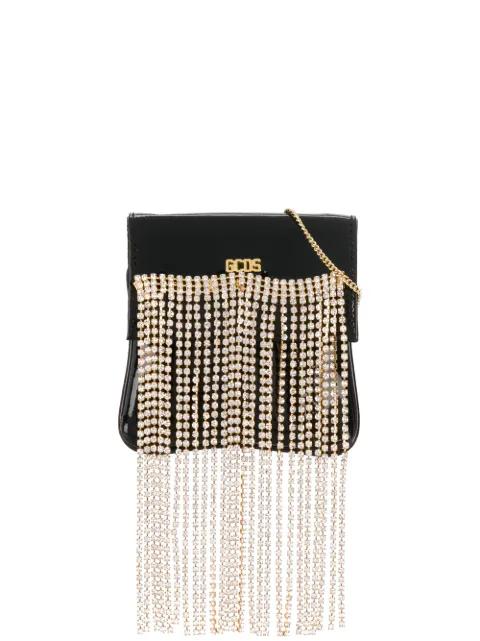 mini rhinestone crossbody bag by GCDS
