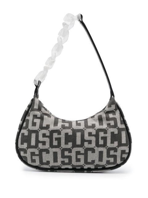 monogram chain-link shoulder bag by GCDS
