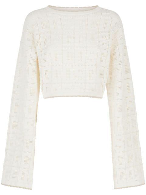 monogram macramé top by GCDS