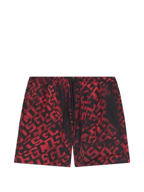 monogram-print swim shorts by GCDS