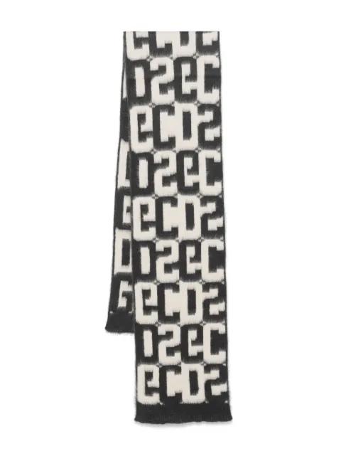 monogram scarf by GCDS