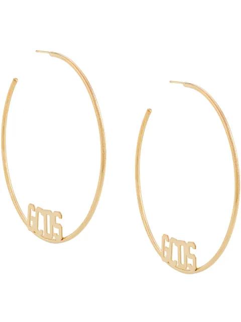 oversized single hoop earring by GCDS