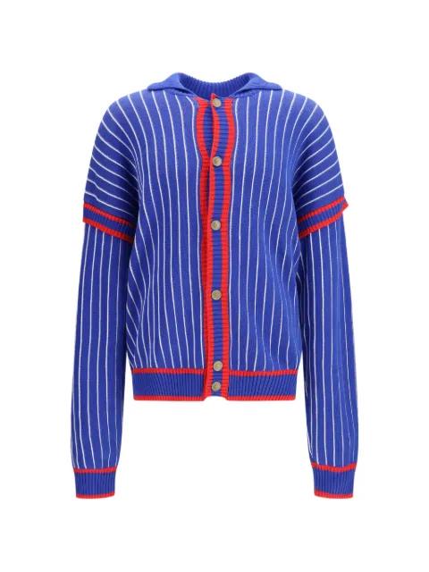 pinstriped cardigan by GCDS