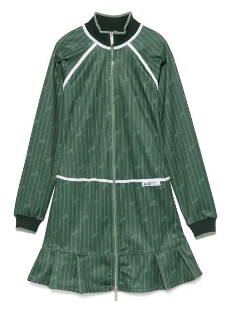 pinstriped zip-up mini dress by GCDS