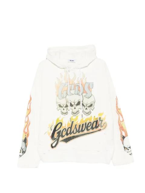 printed hoodie by GCDS