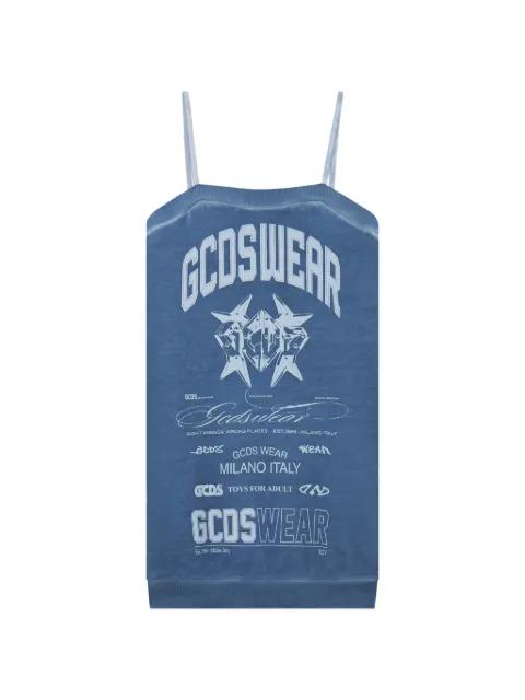 printed mini dress by GCDS