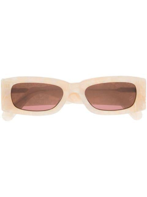 rectangular tinted sunglasses by GCDS