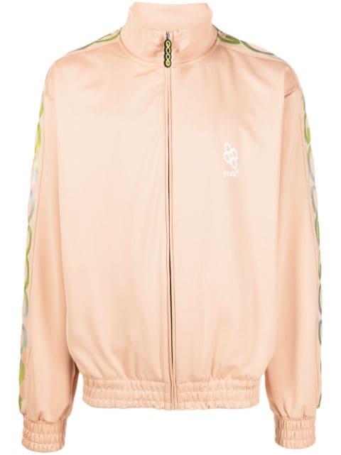 reflective logo-print sweatshirt by GCDS