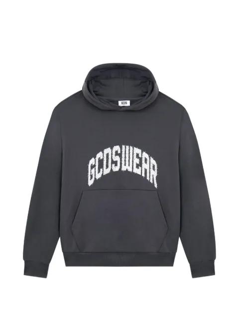 rhinestones-embellished hoodie by GCDS