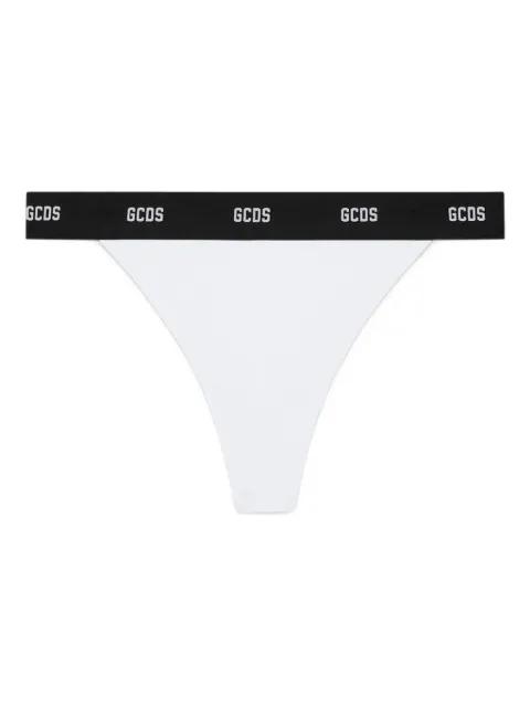 ribbed logo thong by GCDS