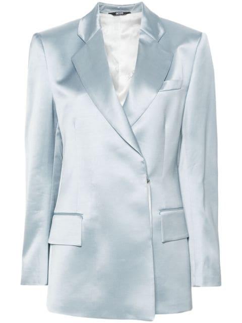 satin single-breasted blazer by GCDS