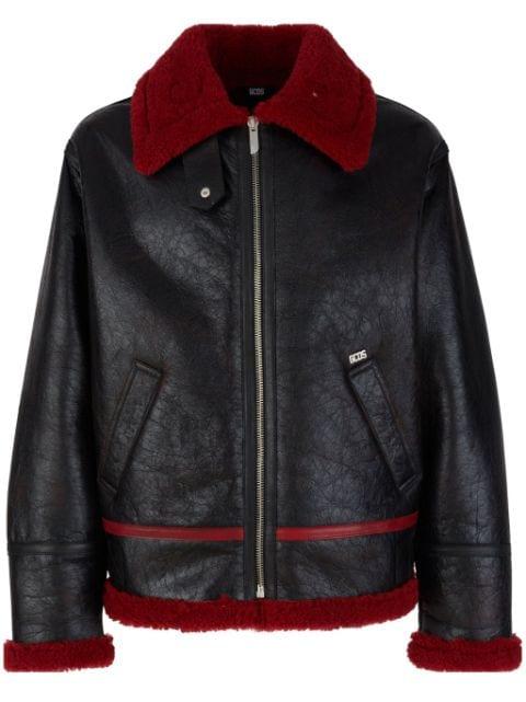 shearling jacket by GCDS
