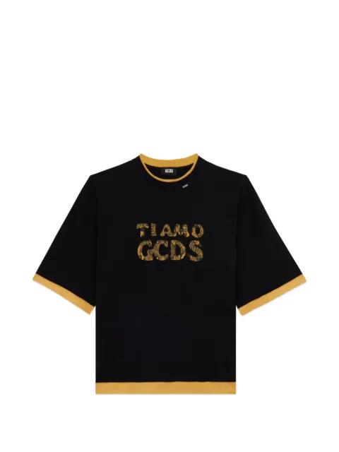 short-sleeve logo-lettering T-shirt by GCDS