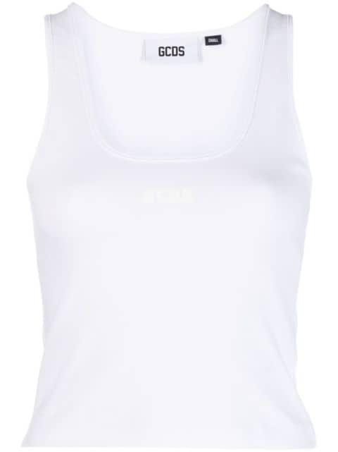 sleeveless jersey-knit top by GCDS
