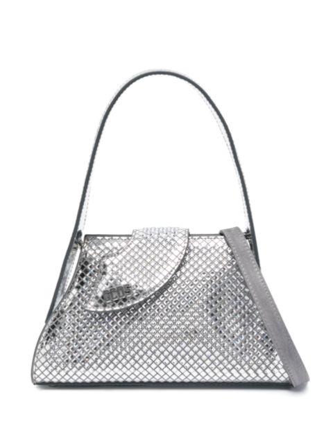 small Comma metallic leather bag by GCDS