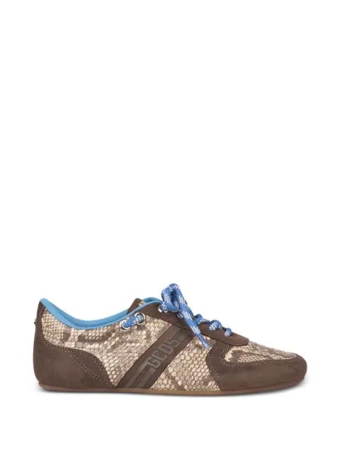 snakeskin-print sneakers by GCDS