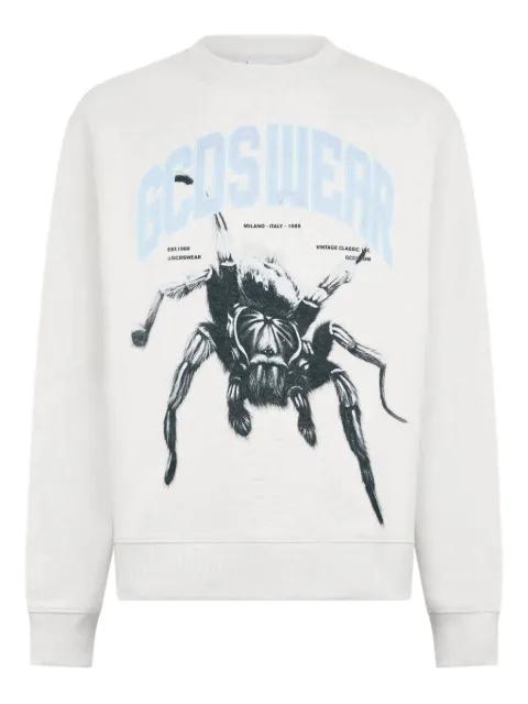 spider-print sweatshirt by GCDS