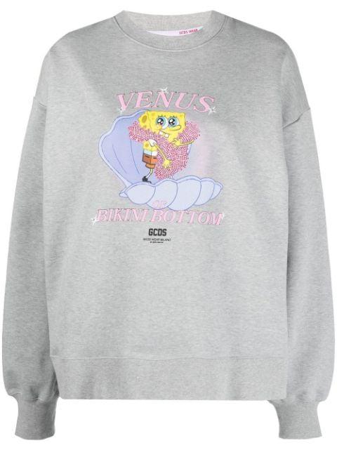 sponge bob-print sweatshirt by GCDS