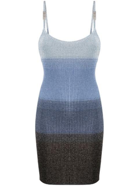 striped degradé minidress by GCDS