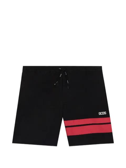 striped swim shorts by GCDS