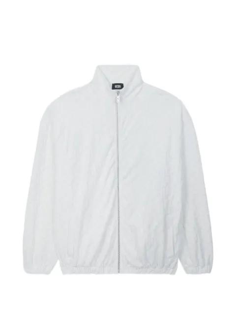terry monogram zip-up jacket by GCDS