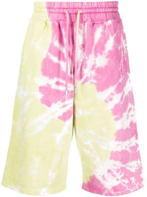 tie-dye print bermuda shorts by GCDS