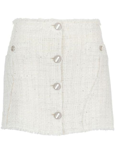 tweed mini skirt by GCDS