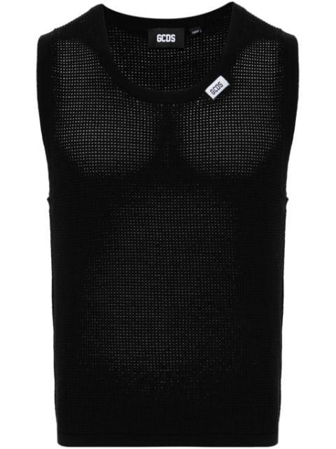 waffle-knit sleeveless jumper by GCDS