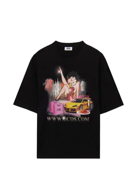 x Betty Boop cotton T-shirt by GCDS