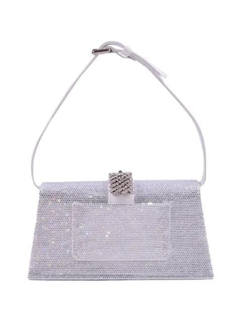 crystal-embellished buckle-detail shoulder bag by GEDEBE