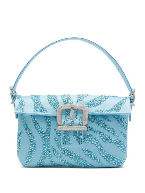 mini Habibi crystal-embellished buckle tote bag by GEDEBE