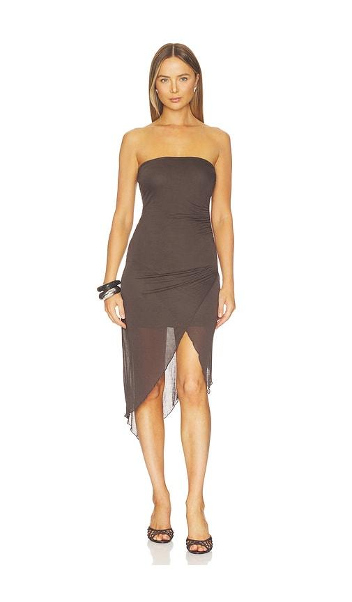 Geel Alma Dress in Chocolate by GEEL