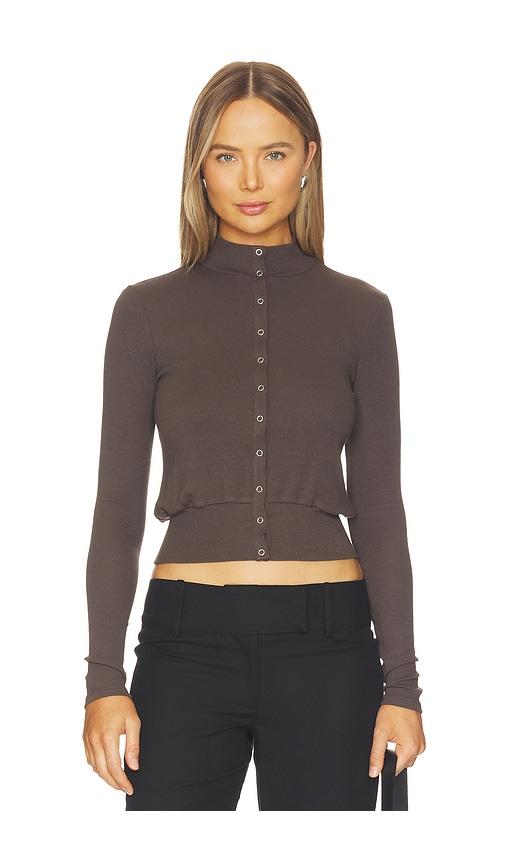 Geel Martin Cardigan in Charcoal by GEEL