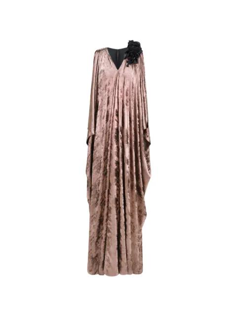 Shimmer loose-cut maxi dress by GEMY MAALOUF
