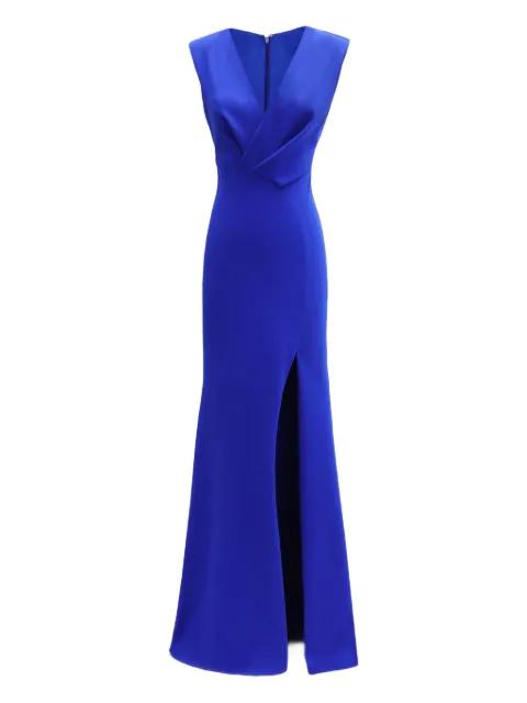asymmetrical-waist maxi dress by GEMY MAALOUF