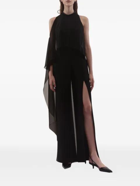 backless split jumpsuit by GEMY MAALOUF