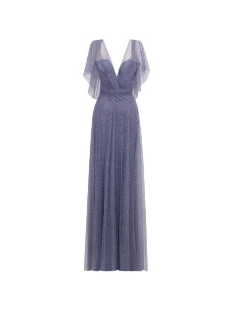 beaded draped dress by GEMY MAALOUF