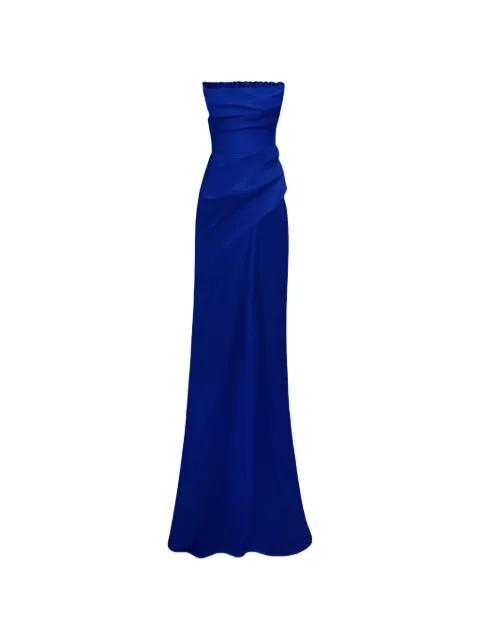 beaded strapless dress by GEMY MAALOUF
